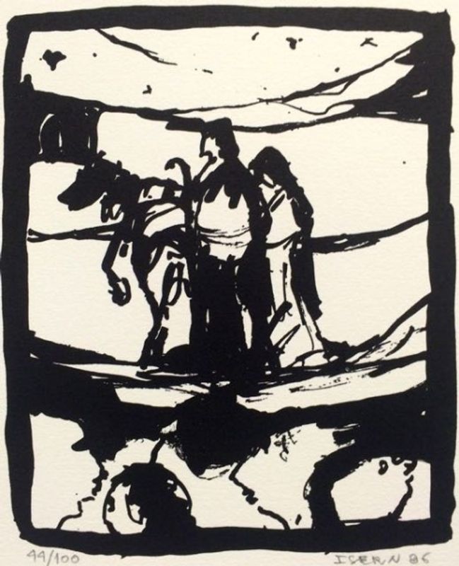 Ramon Isern, u/t, serigrafi